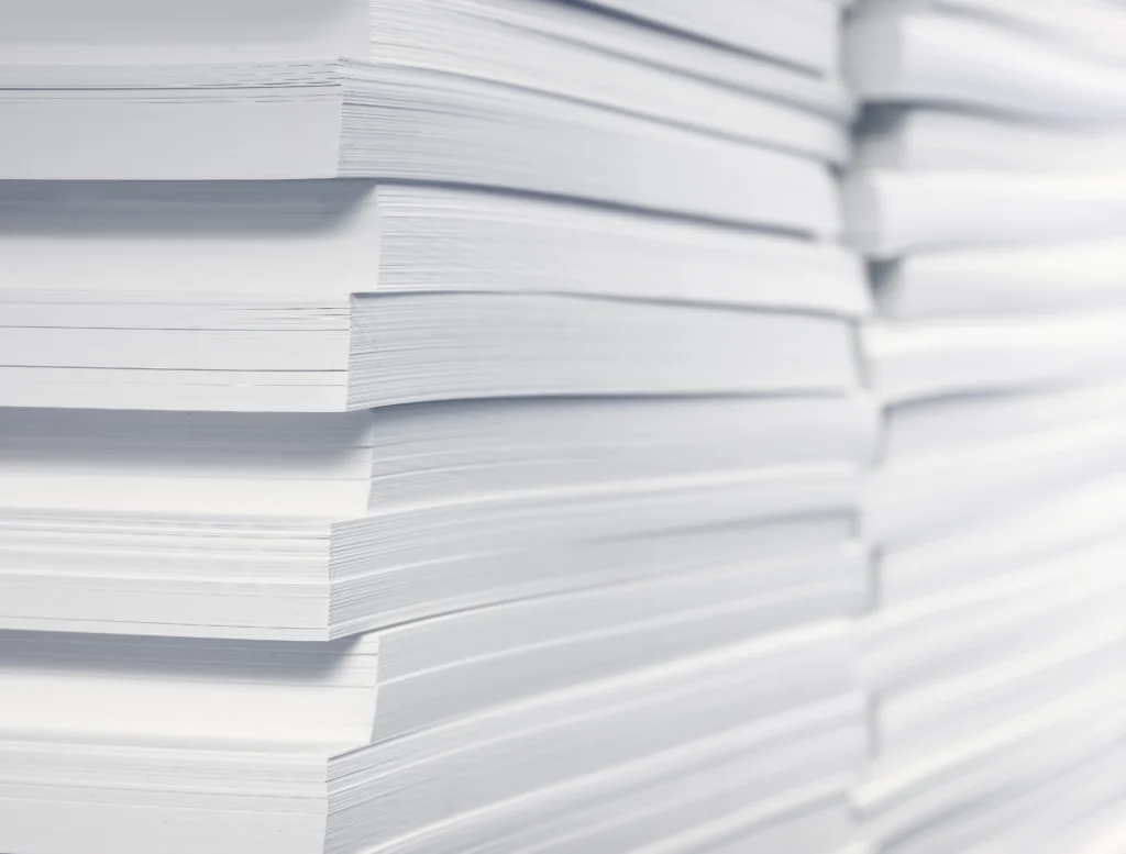 stacks of paper